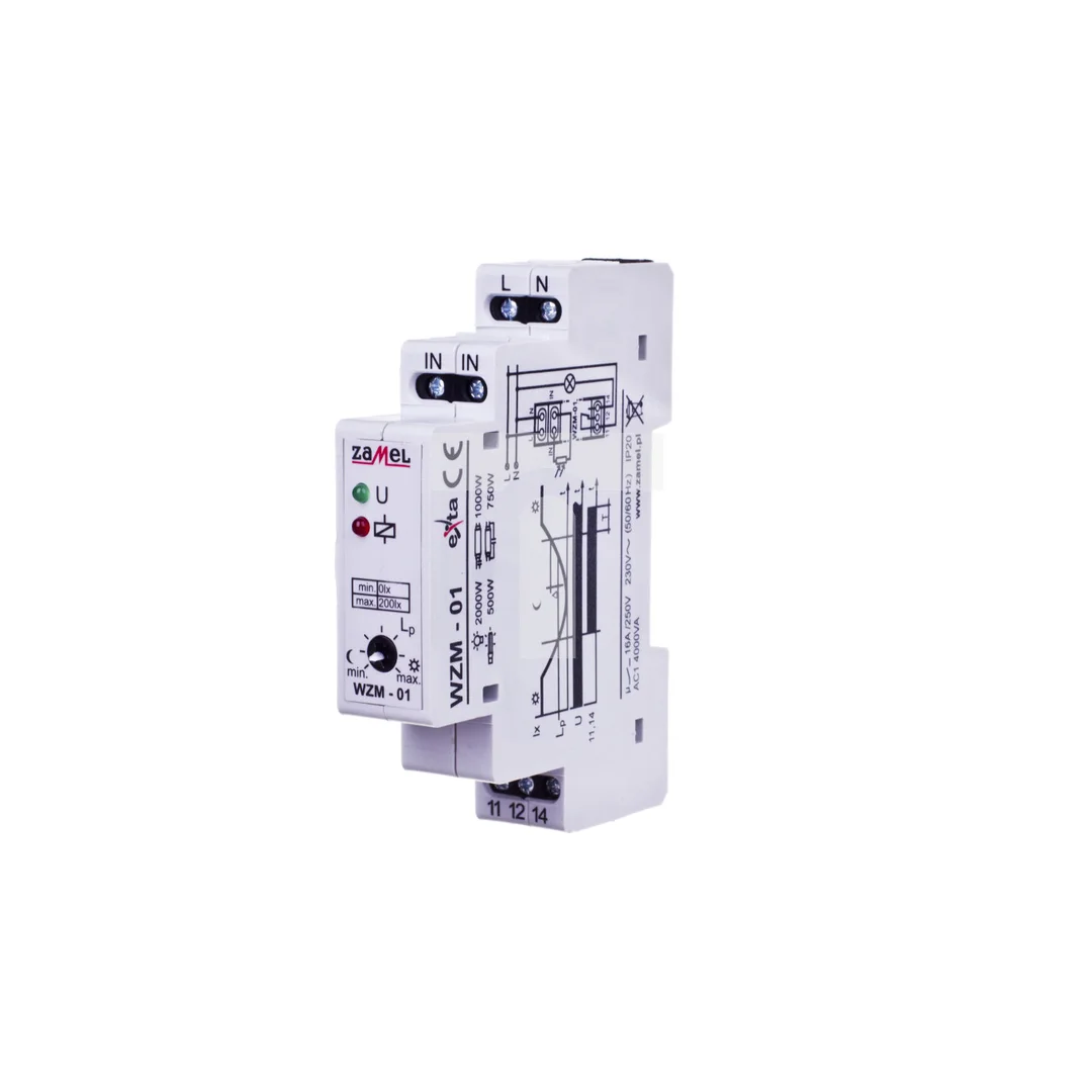Wyłącznik zmierzchowy 16A 230V 0-200lx WZM-01/S1 EXT10000142