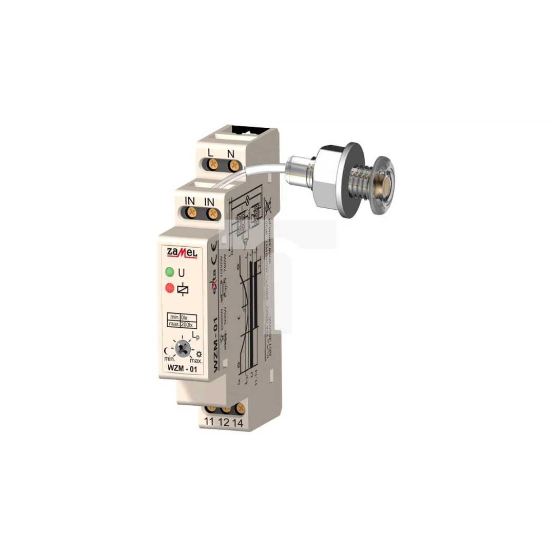 Wyłącznik zmierzchowy 16A 230V 0-200lx WZM-01/S1 EXT10000142