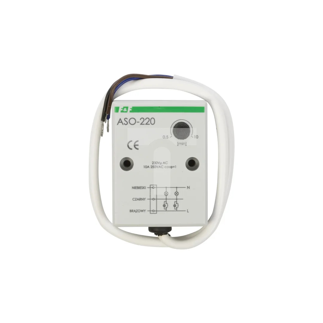 Automat schodowy tablicowy 10A 0,5-10min 230V AC ASO-220