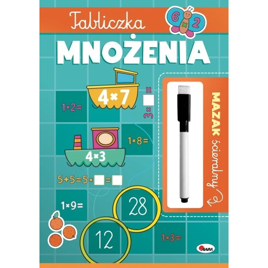 MAZAK ŚCIERALNY TABLICZKA MNOŻ