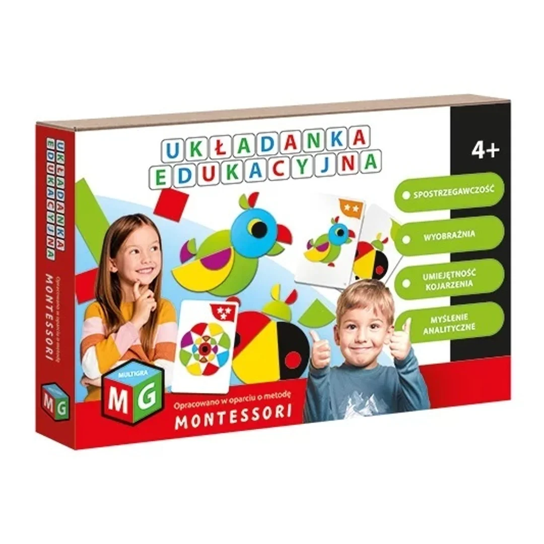 MONTESSORI UKŁADANKA PAPUGA