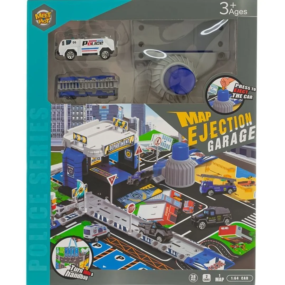 Zabawka parking policyjny EUROBABY ZABAWKI
