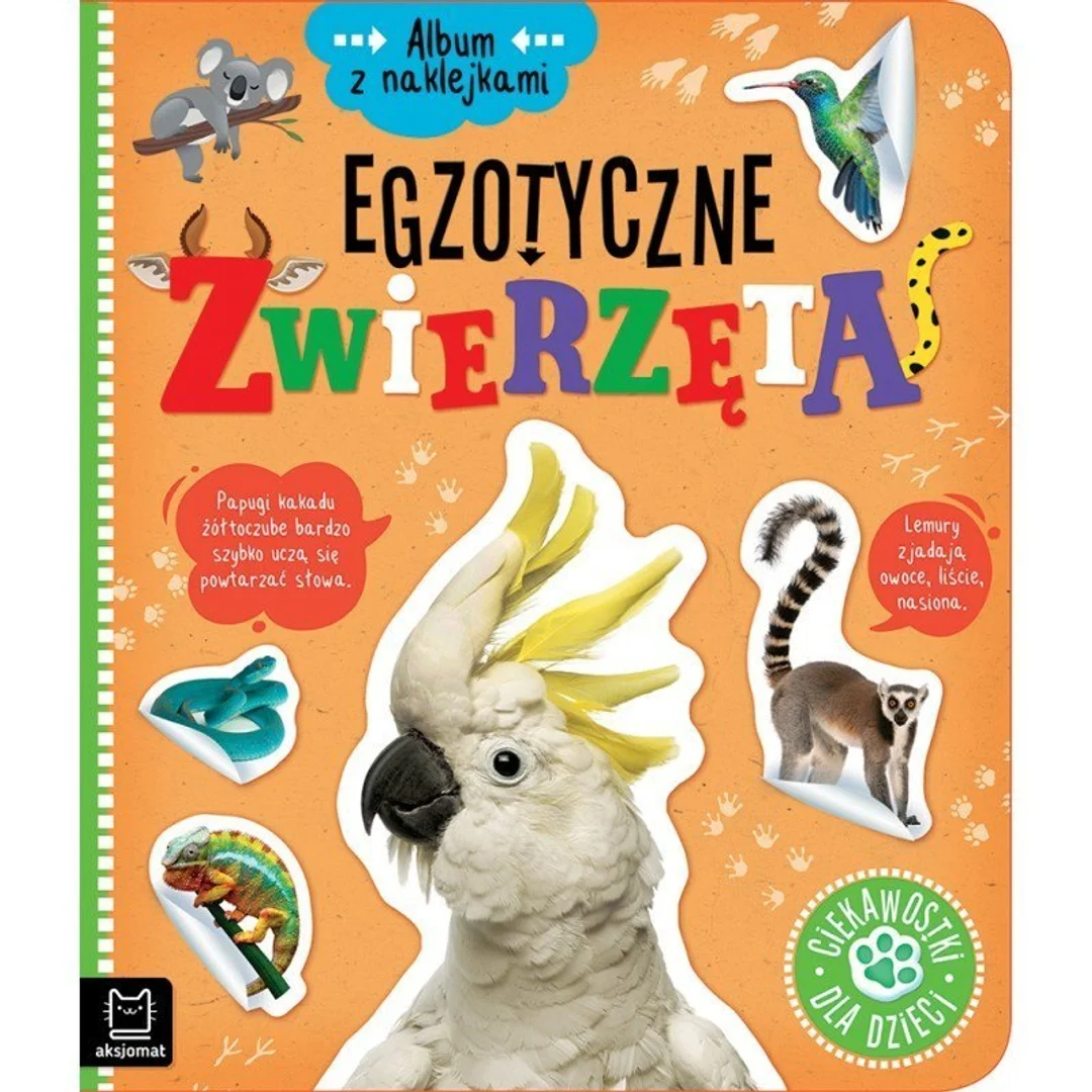 Album z nakl egzot zwierzęta AKSJOMAT