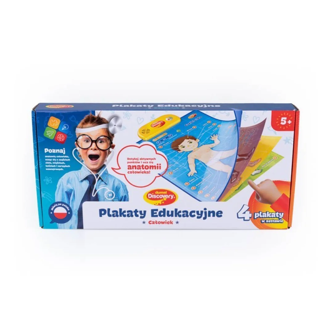 Edukacyjne plakaty człowiek DUMEL