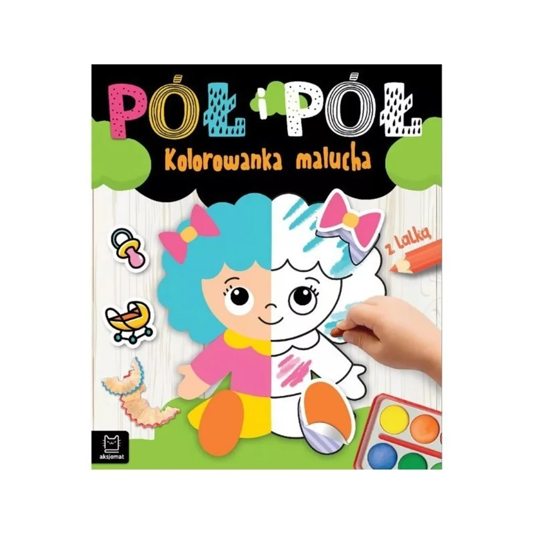 Pół i pół kol malucha z lalką AKSJOMAT