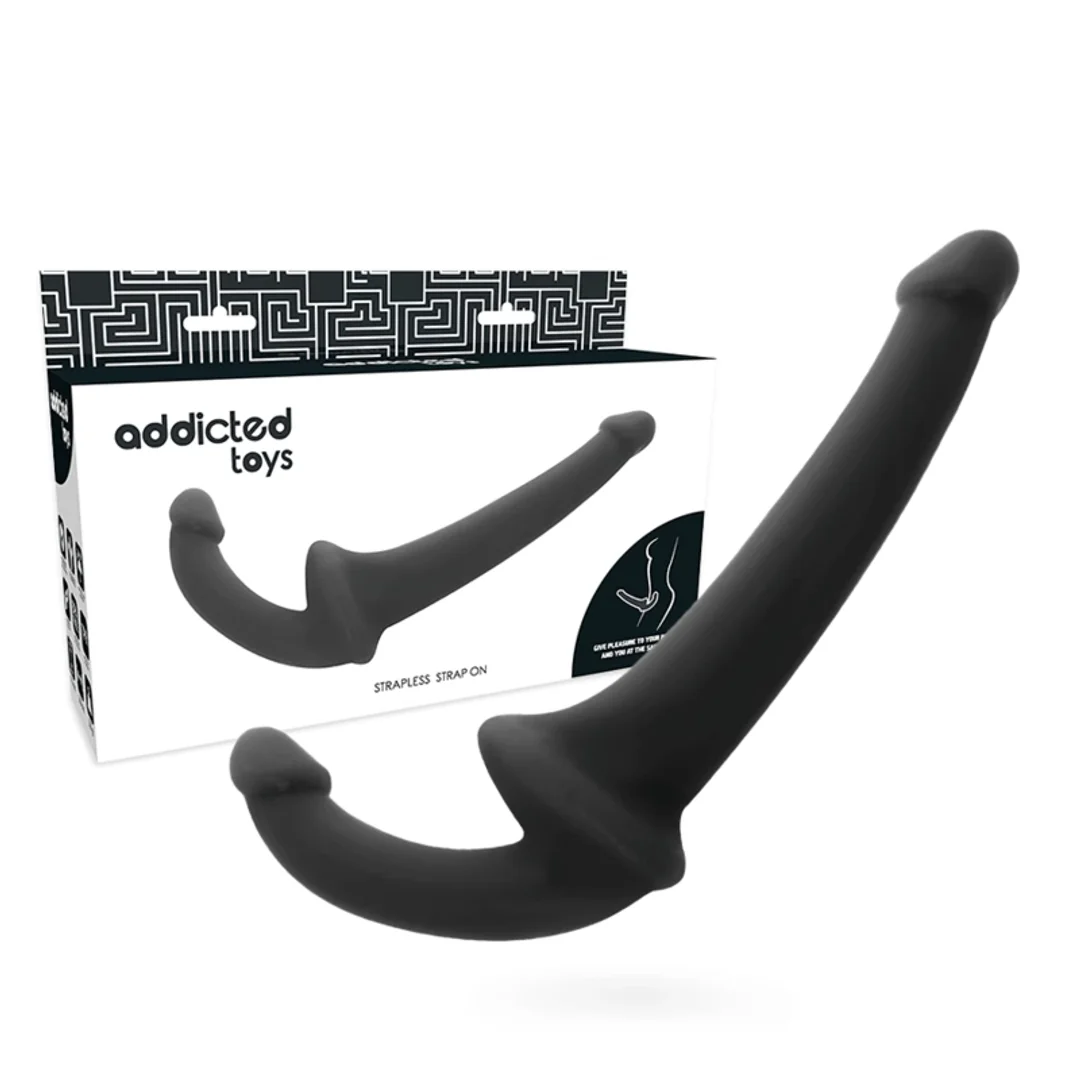 Addicted Toys Model Double Black - dwustronny system intymny silikonowy 26 cm