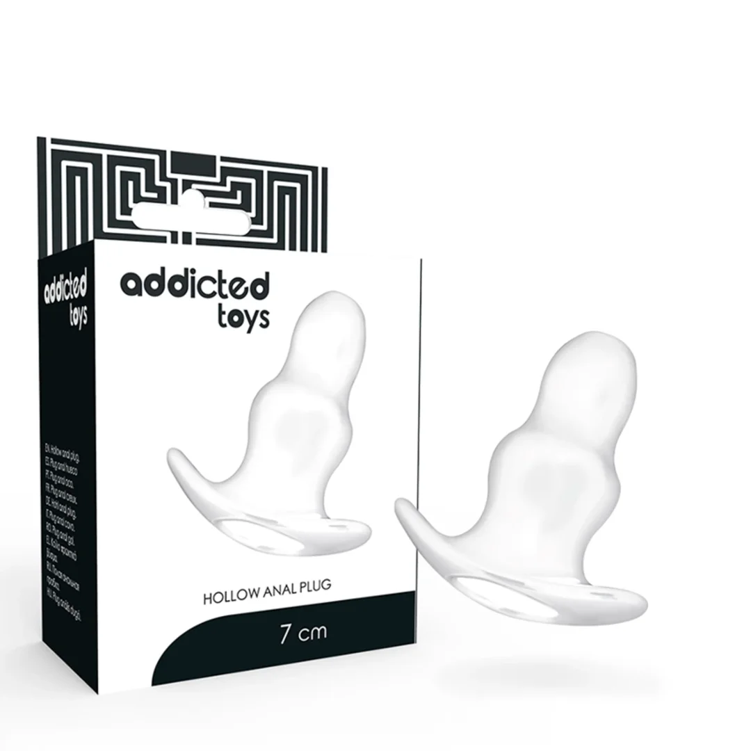 Addicted Toys tunel intymny TPE 7 cm, przezroczysty, wodoodporny