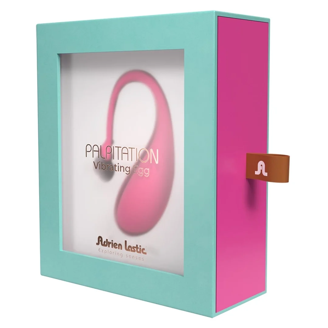 Adrien Lastic Palpitation Rożowe Jajeczko Aplikacja Bluetooth 18cm