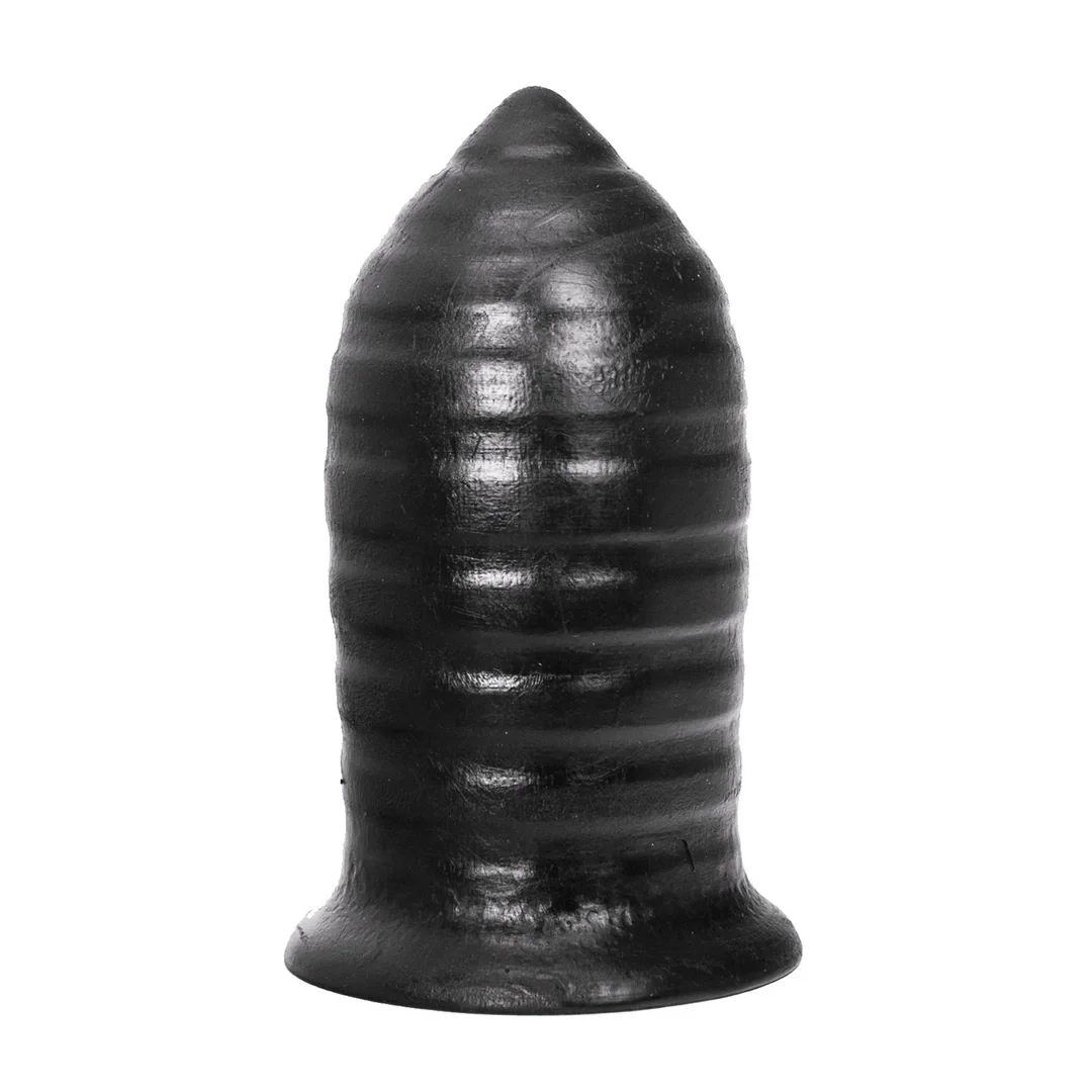 All Black AB45 z rowkami - uniwersalny korek 16 cm, czarny
