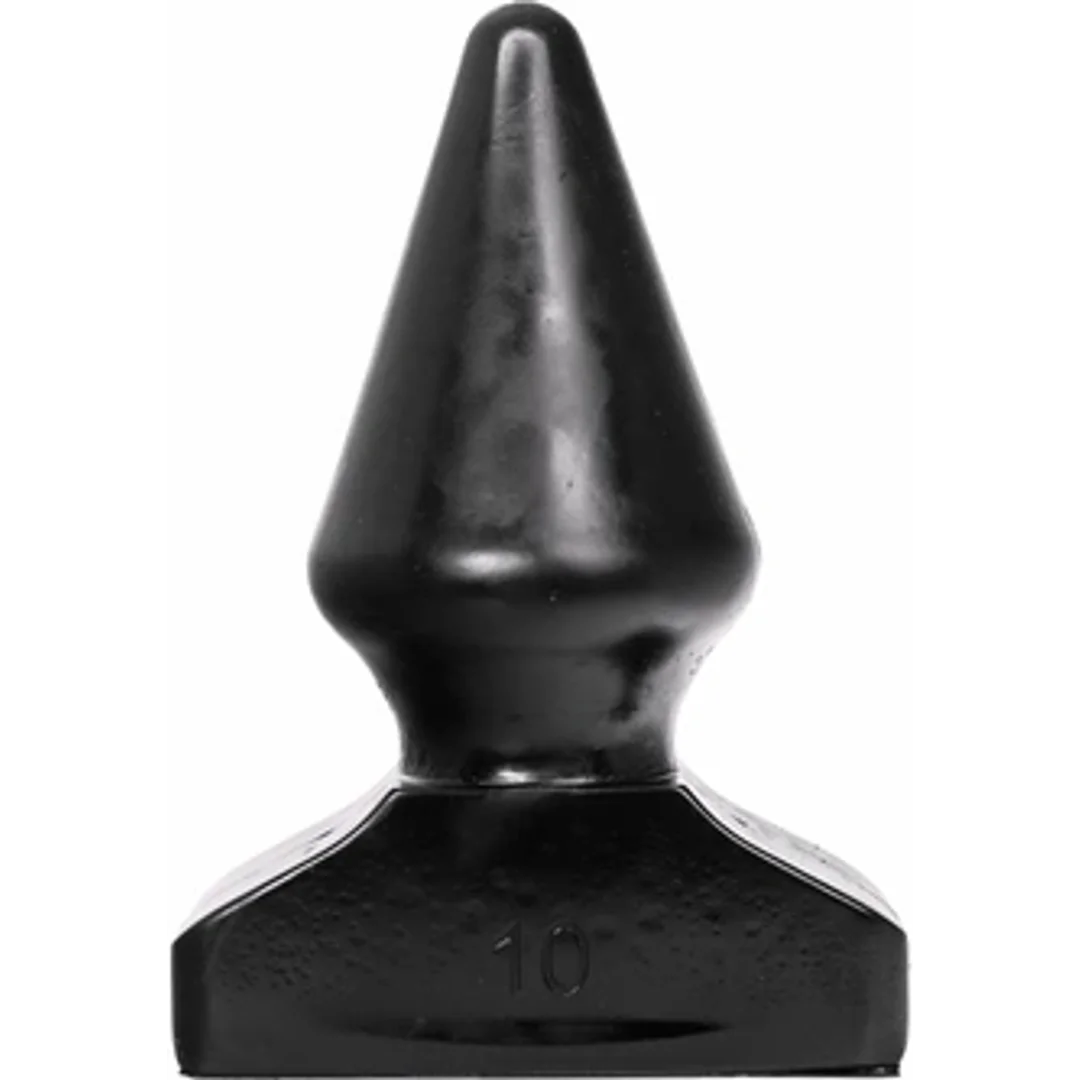 All Black Korek intymny z rowkami 20,5 cm czarny