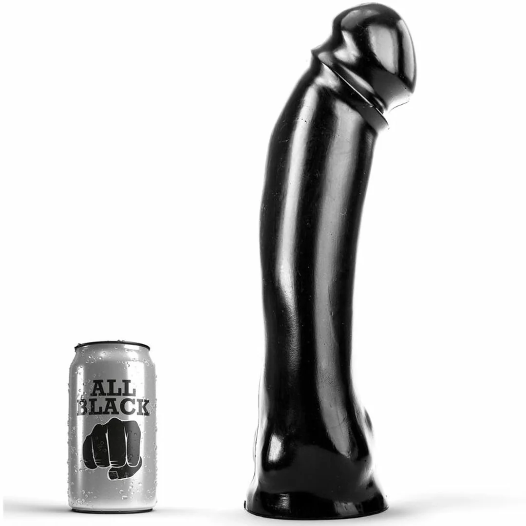 All Black Model 5639 - Akcesorium Intymne 33 cm, Czarny, PVC