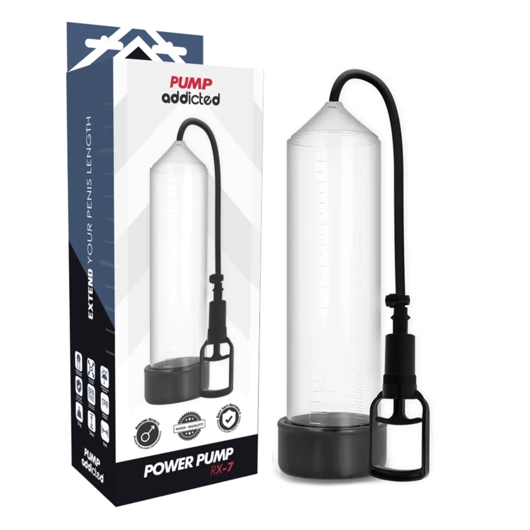 All Pump Addicted RX7 Transparent - system prożniowy, 24 cm, ABS/Silikon
