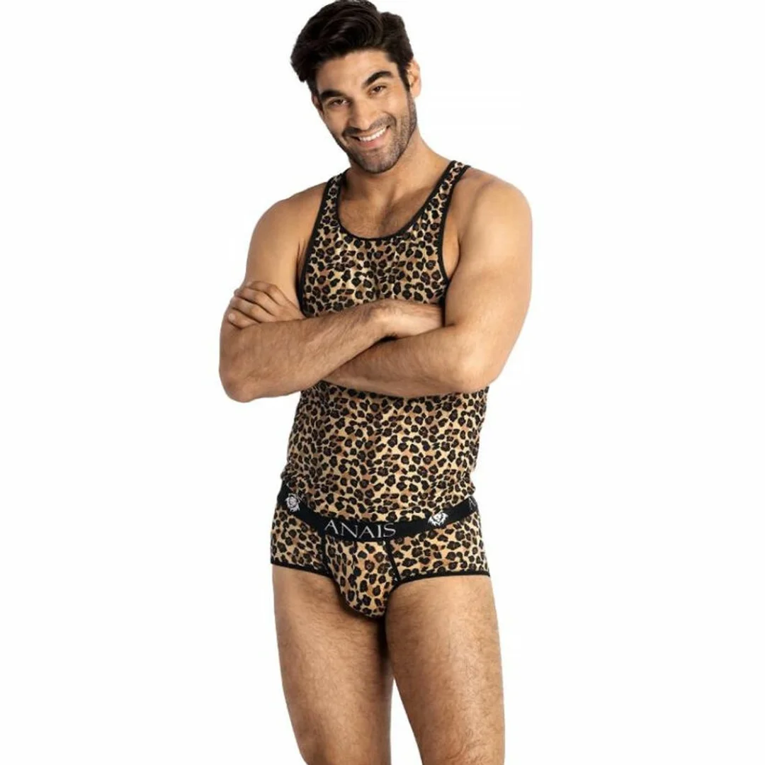 ANAIS MEN Mercury Top M - Męskie bokserki z mikrofibry, animal print