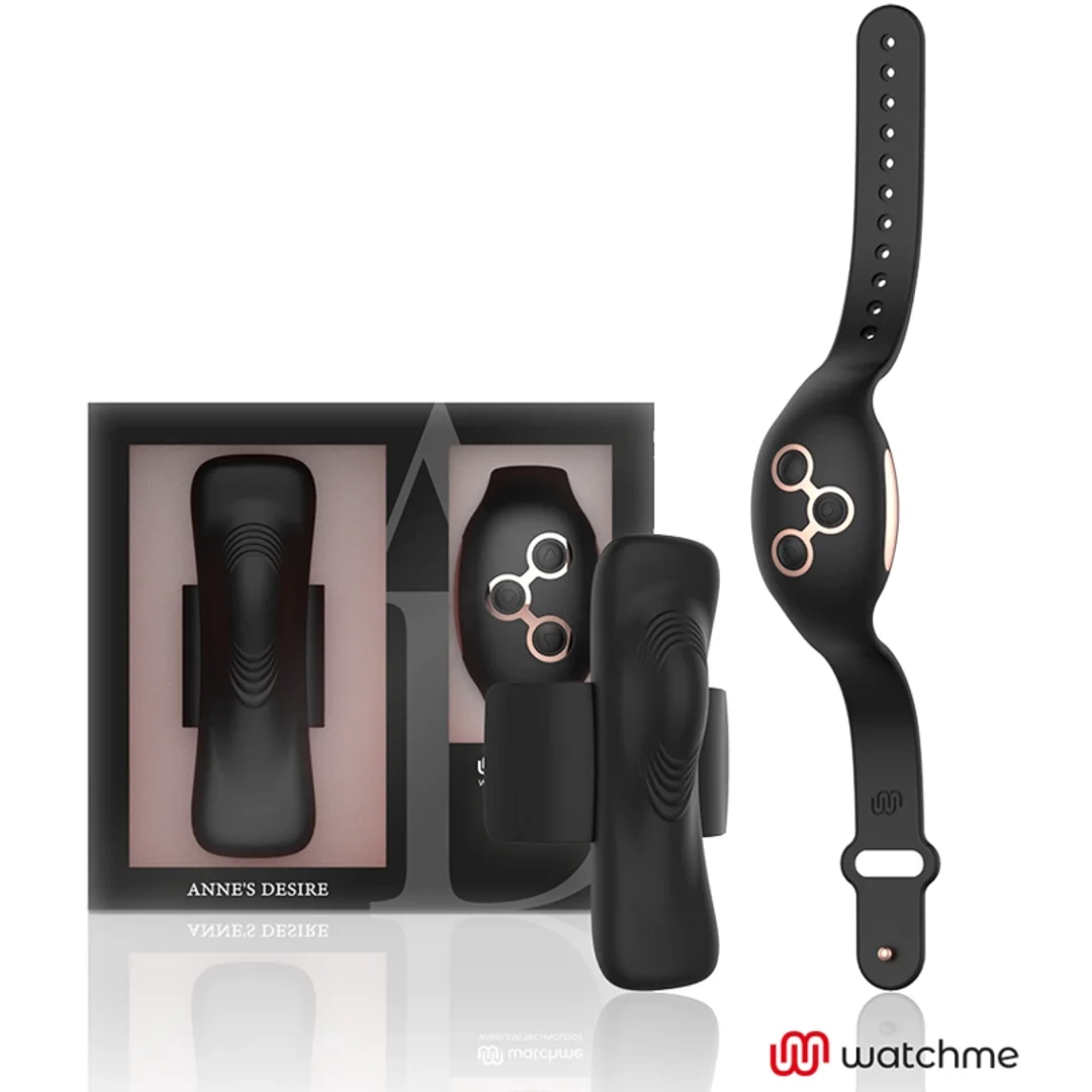 ANNE'S DESIRE Panty Secret z technologią WATCHME czarno-złote, 9.6 cm