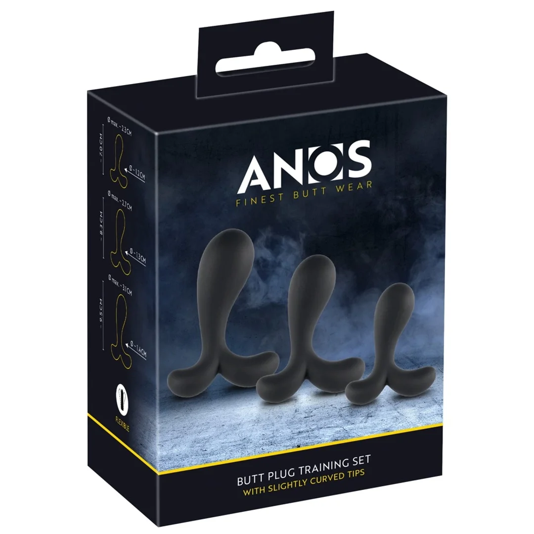 ANOS Zestaw 3 korkow treningowych silikonowych z anatomiczną końcowką