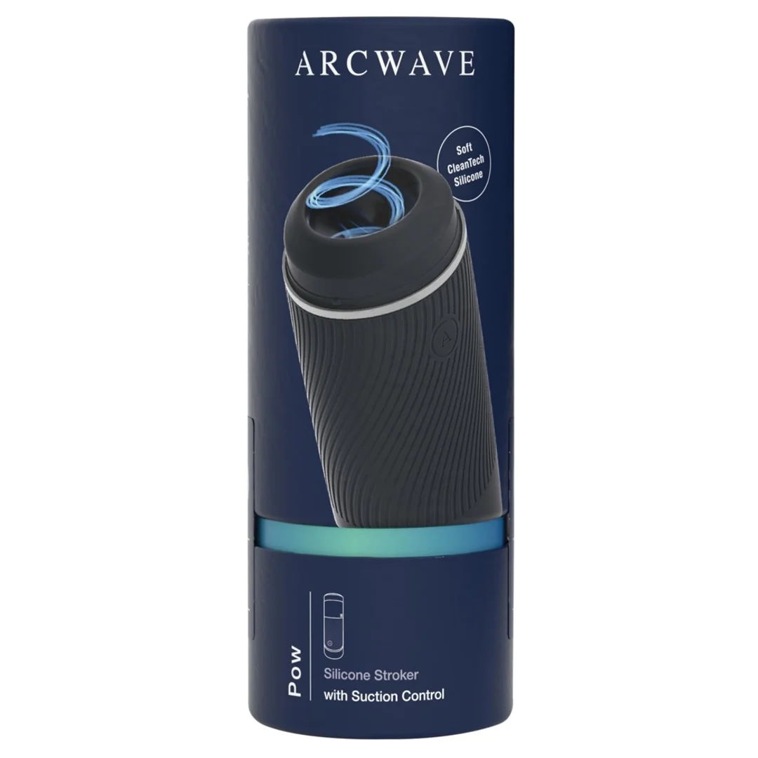Arcwave Pow Automatyczna Maszyna Intymna, silikon CleanTech, czarna