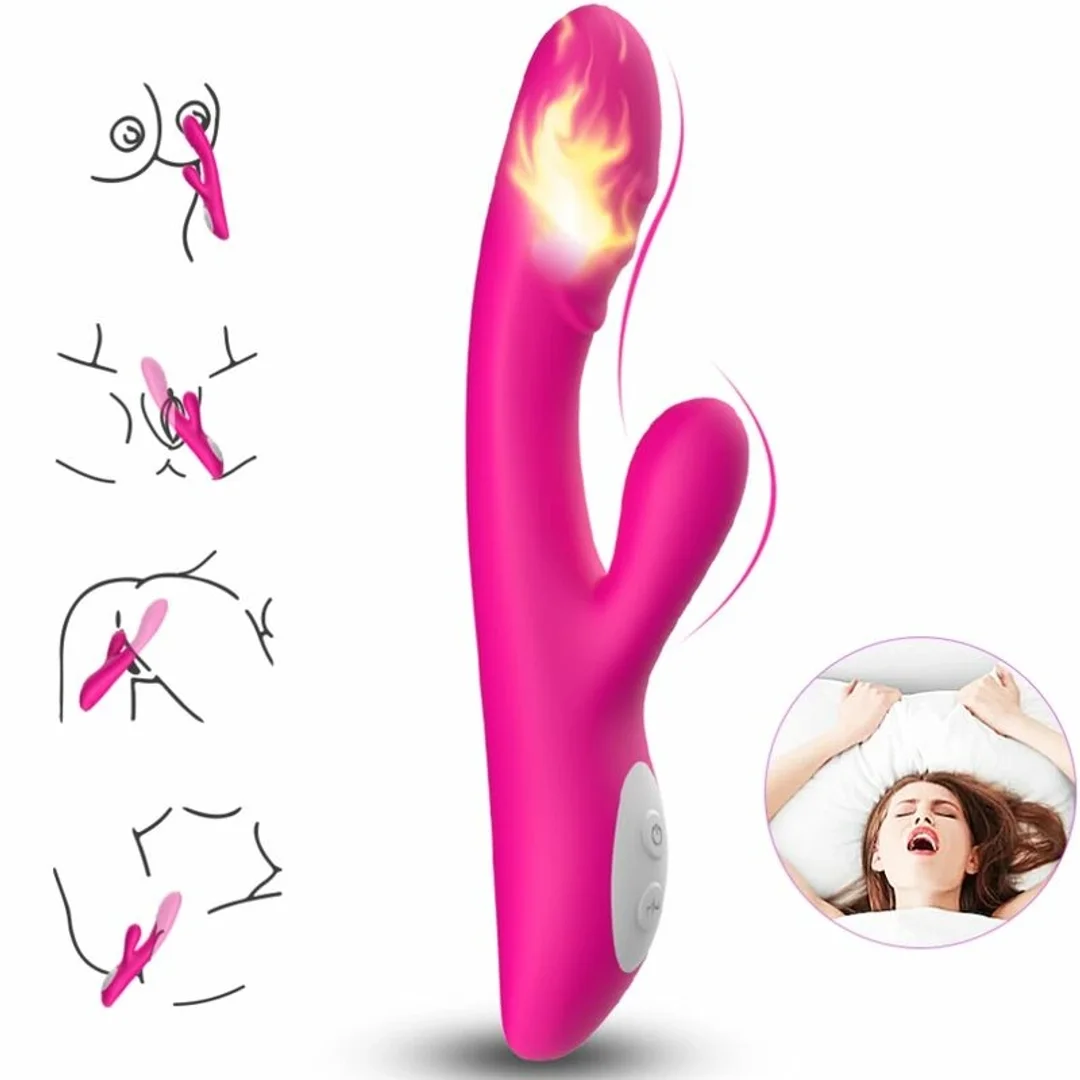 ARMONY Wibrator Iskrowy Fuksja z Efektem Ciepła 224mm USB wodoodporny