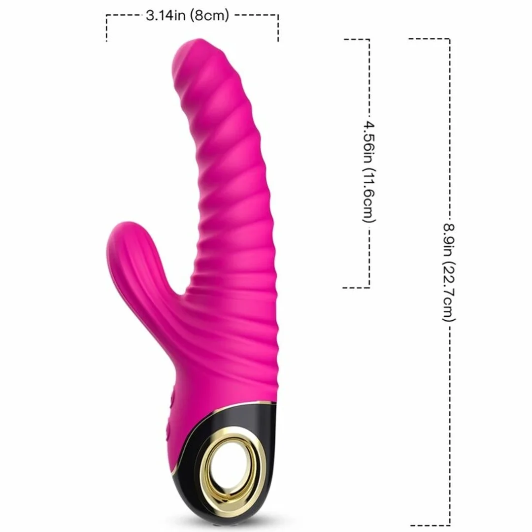 ARMONY Wibrator Wieczności silikonowy fuksja 228mm wodoodporny USB