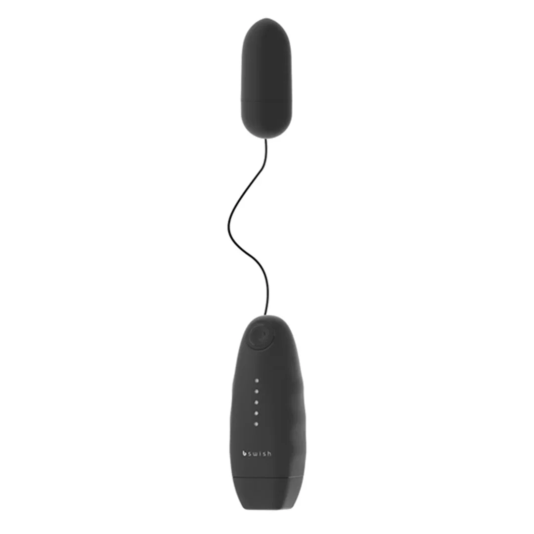 B Swish Bnaughty Classic Black - wodoodporne jajko wibrujące 5 trybow