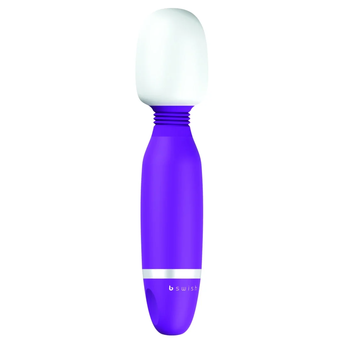 B Swish Bthrilled masażer wand silikonowy 5 trybow fioletowy 20cm