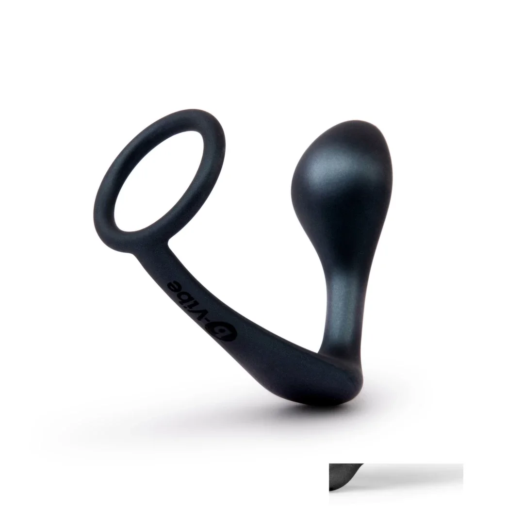 b-Vibe Ringer silikonowy pierścień i anatomiczna wtyczka zielona