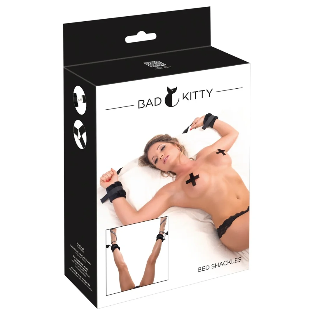 Bad Kitty Zestaw Pasow Mocujących do Łożka Regulowany 145 cm