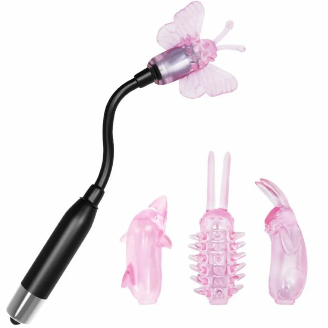Baile Magiczna Rożdżka z Wibracjami 4 Końcowki Elastyczna 10cm