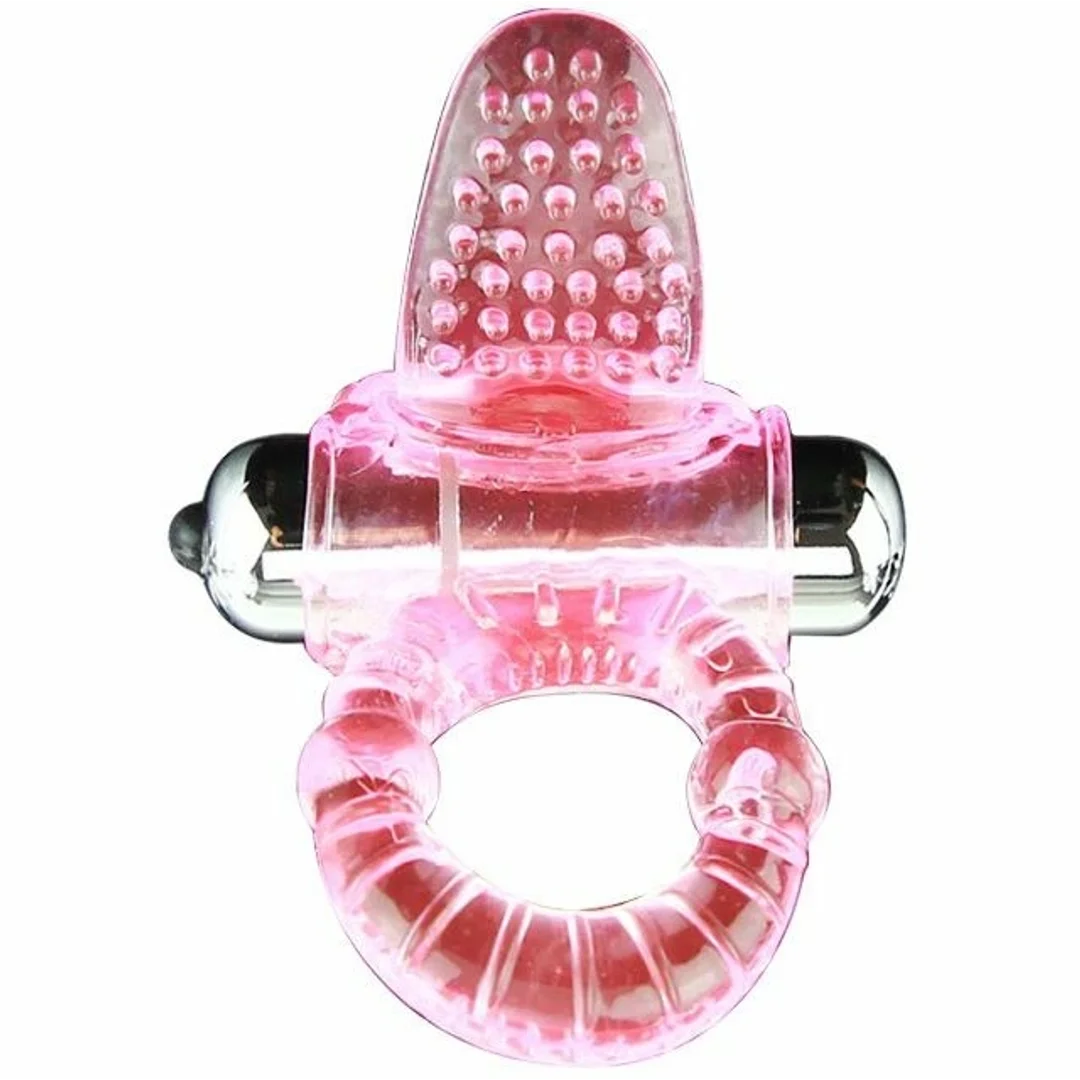 BAILE Sweet Abs 10 Rhythms Rożowy pierścień wibrujący ABS/TPR 4,6 cm