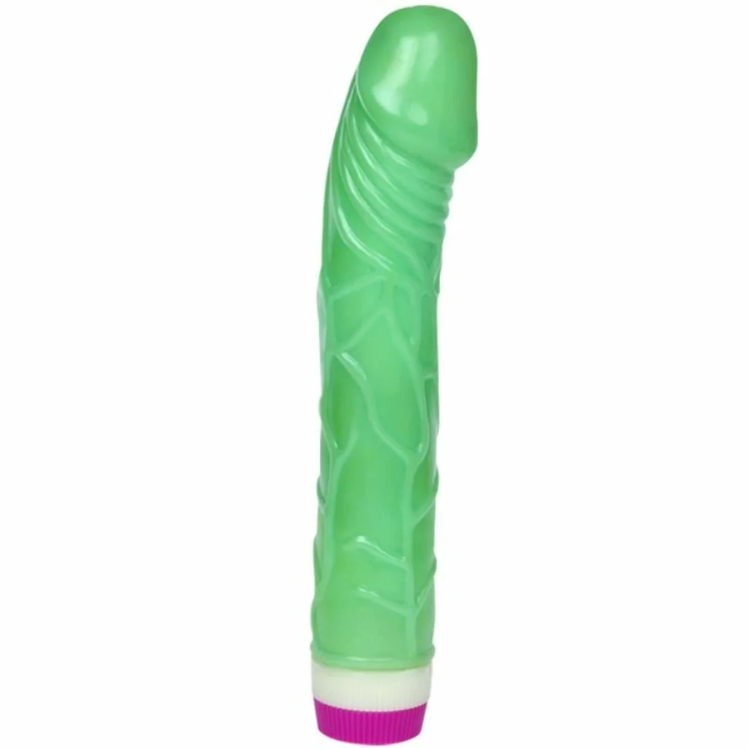 BAILE Wibrator Fale Przyjemności 23 cm zielony wielostopniowy