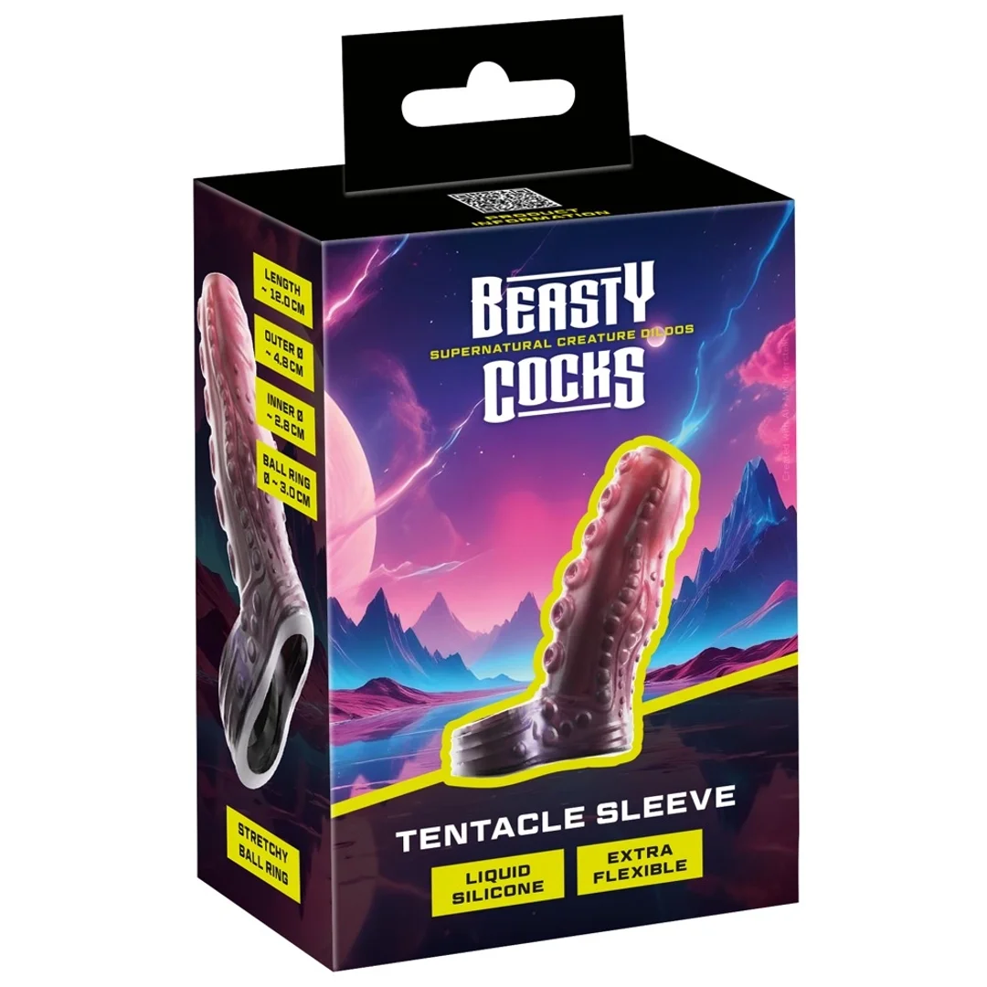Beasty Cocks Tentacle Sleeve silikonowa nakładka anatomiczna 12 cm