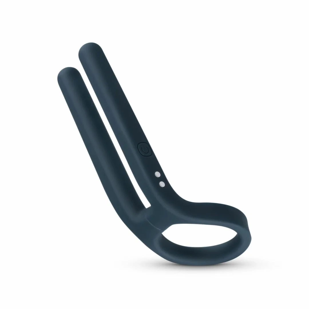Boners Pierścień Wibrujący i Stymulator Intymny Niebieski USB