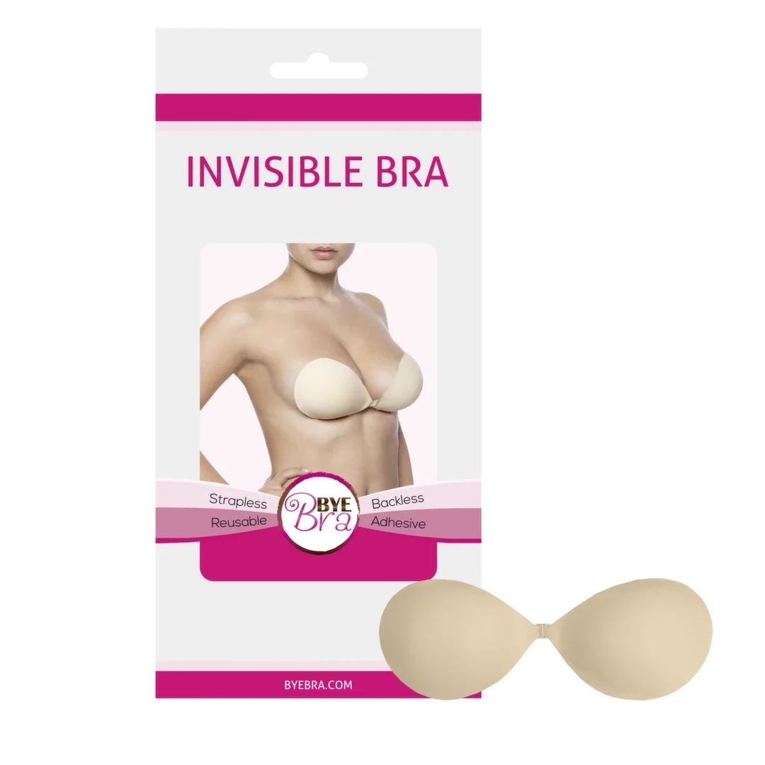 Bye Bra Invisible Bra A Nude - Niewidoczny biustonosz bez ramiączek, wielokrotnego użytku