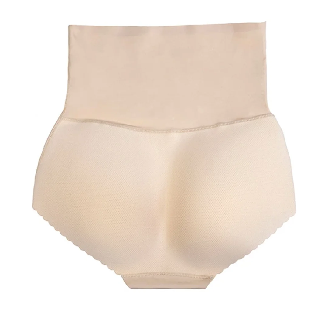 Bye Bra Padded Panties Wysoki Stan M Nude - Majtki Modelujące z Pianką
