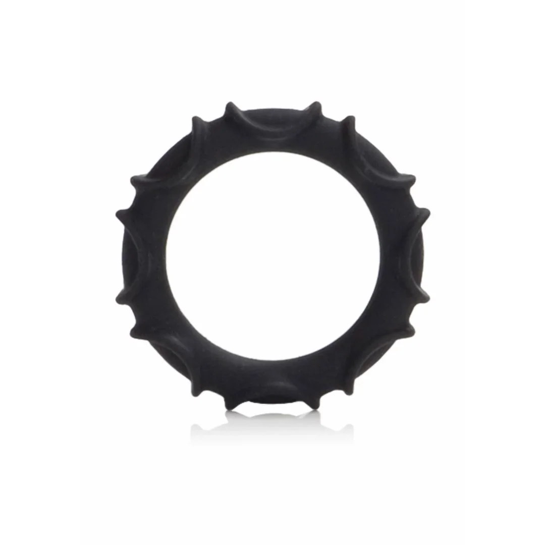 CalExotics Adonis Atlas Silicone Ring silikonowy pierścień elastyczny czarny