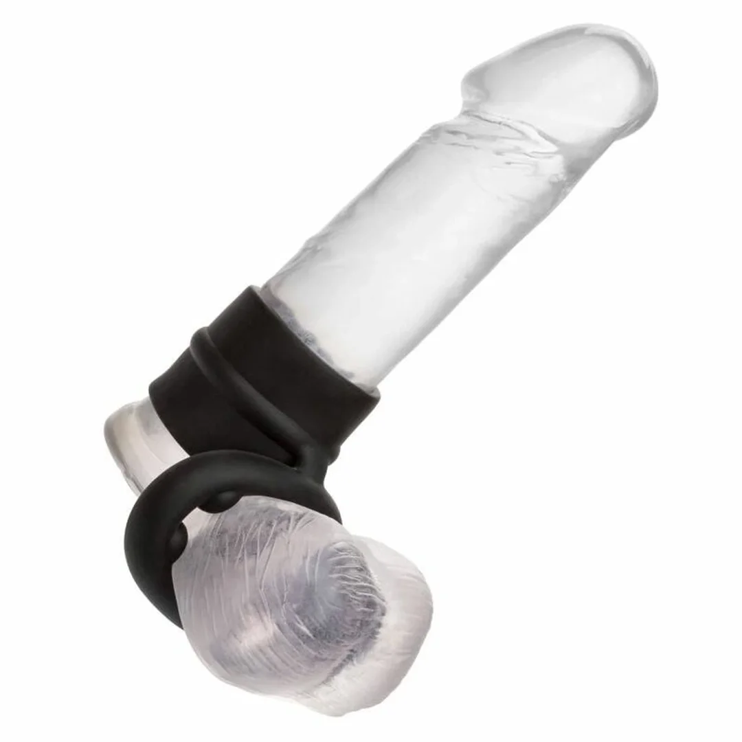 CalExotics Alpha Dual Magnum czarny - podwojny pierścień silikonowy