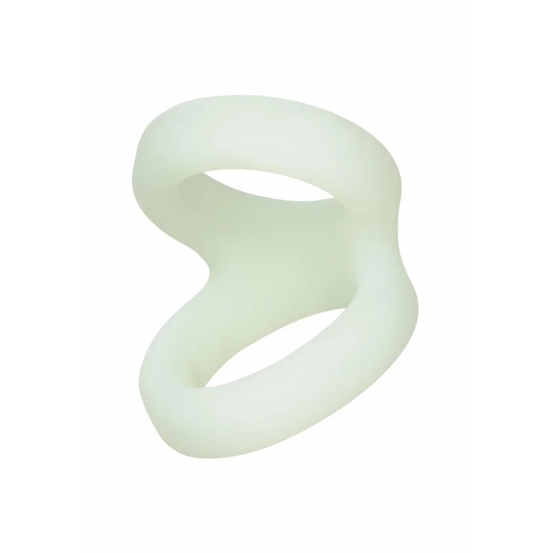CalExotics Alpha Liquid Silicone Snug Tugger - anatomiczny pierścień z podparciem