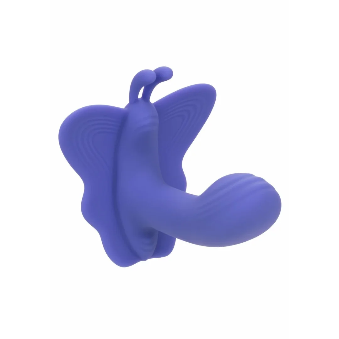 CalExotics Connect Venus Butterfly - silikonowy model z aplikacją, fioletowy