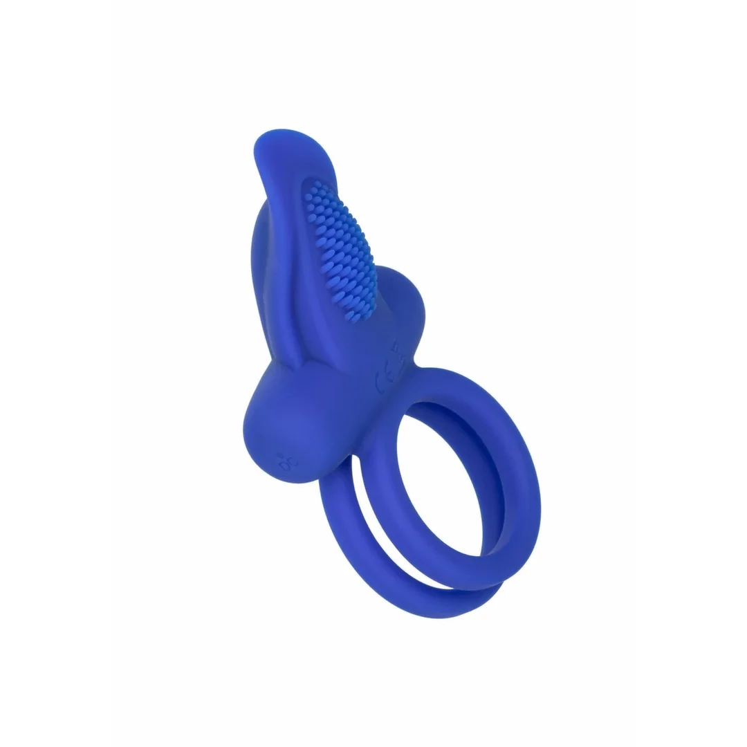 CalExotics Dual Pleaser Enhancer Recharge silikonowy pierścień wibracyjny z pilotem