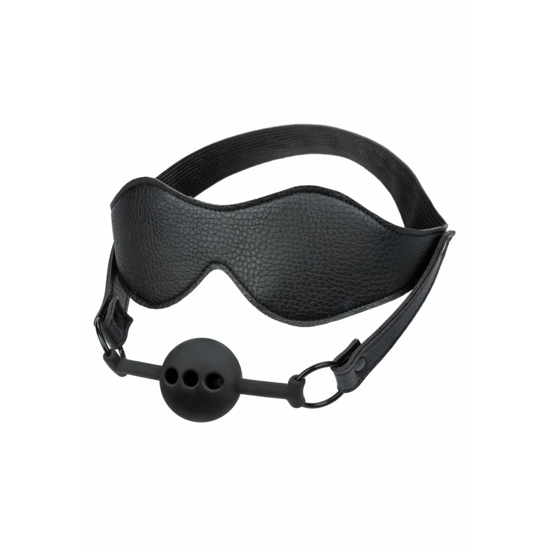 CalExotics Eye Mask & Oddychający Ustnik z Silikonu - Zestaw Komfortowy