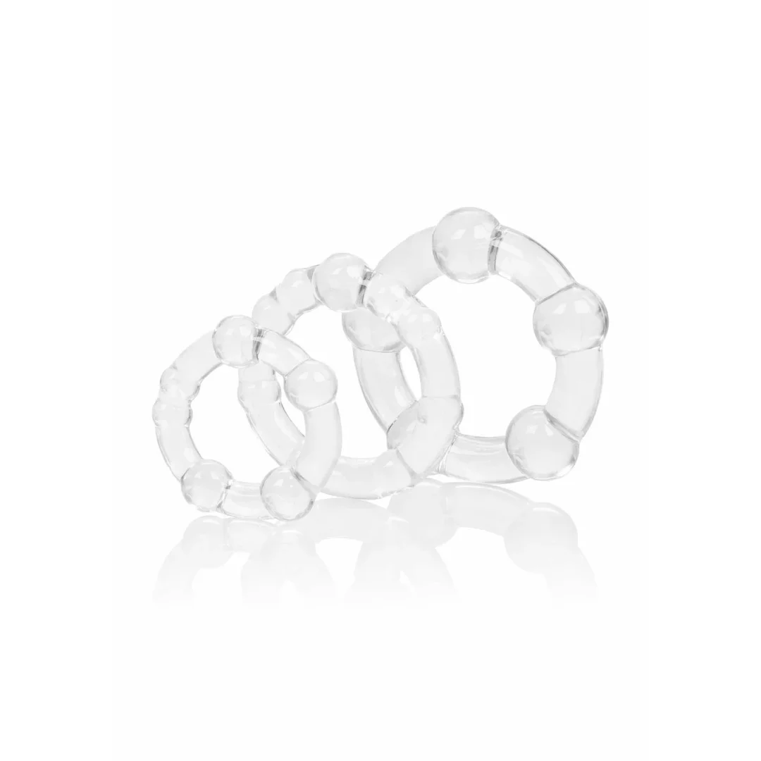 CalExotics Island Rings zestaw 3 elastycznych pierścieni intymnych TPR S/M/L