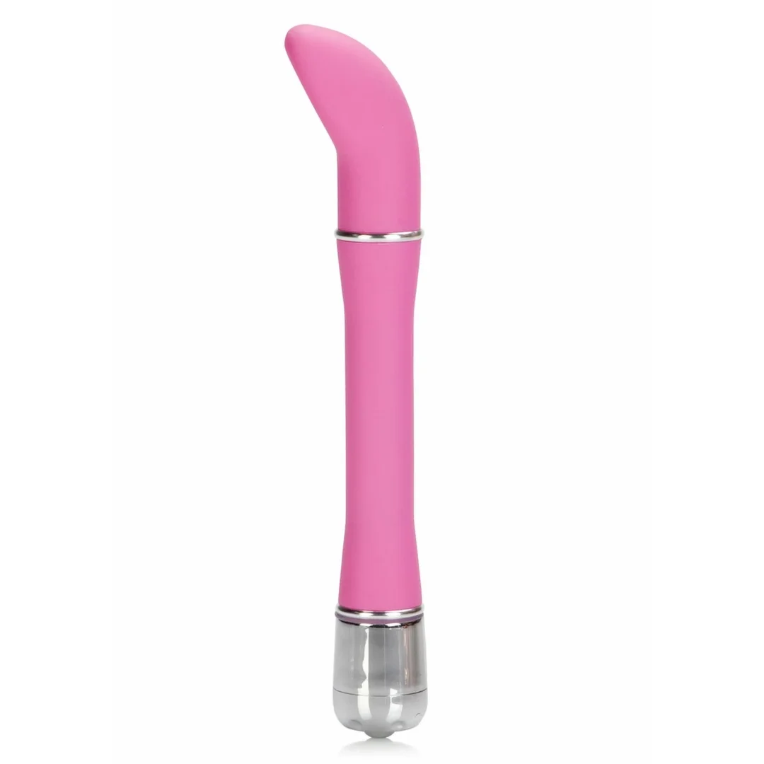 CalExotics Lulu Satin Scoop - kompaktowy masażer z zakrzywioną końcowką, 5 cali