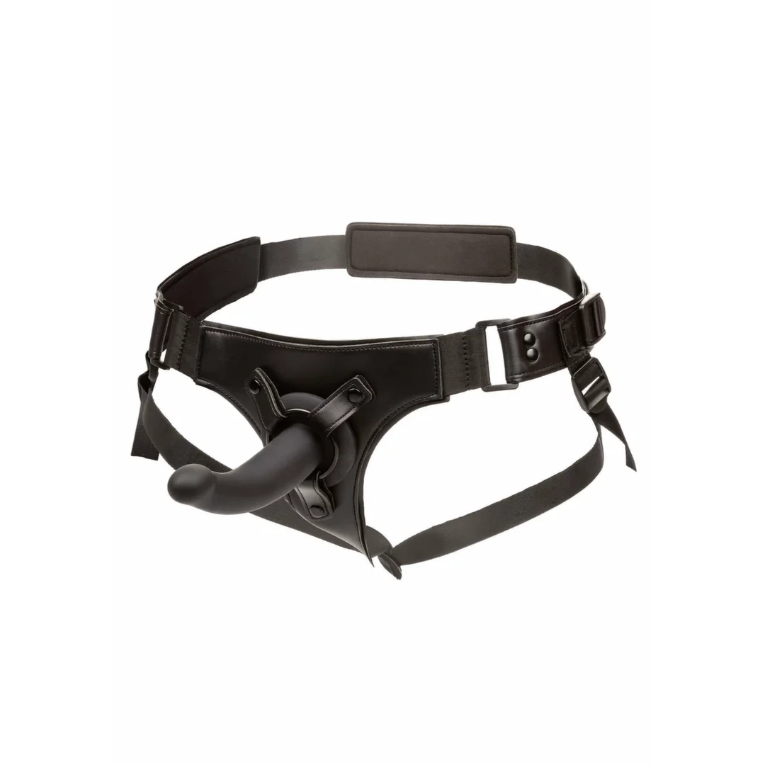 CalExotics Onyxxx Jock Strap z silikonową sondą 6" i regulowanym pasem