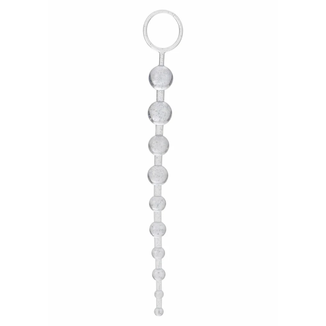 CalExotics - Platinum X-10 Beads - wytrzymały model z brokatowym wykończeniem