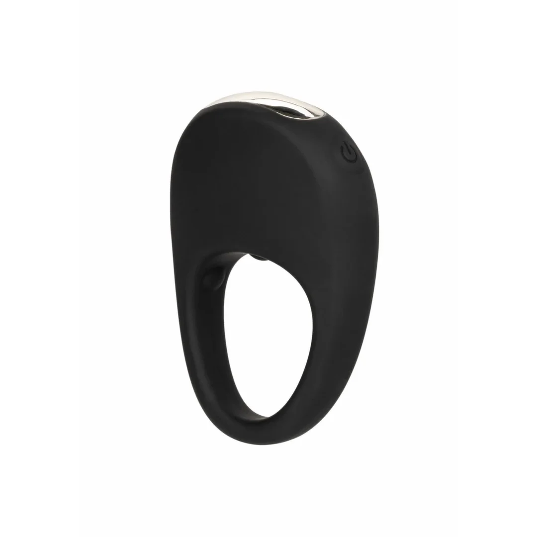 CalExotics Pleasure Ring silikonowy pierścień wibrujący ładowalny czarny