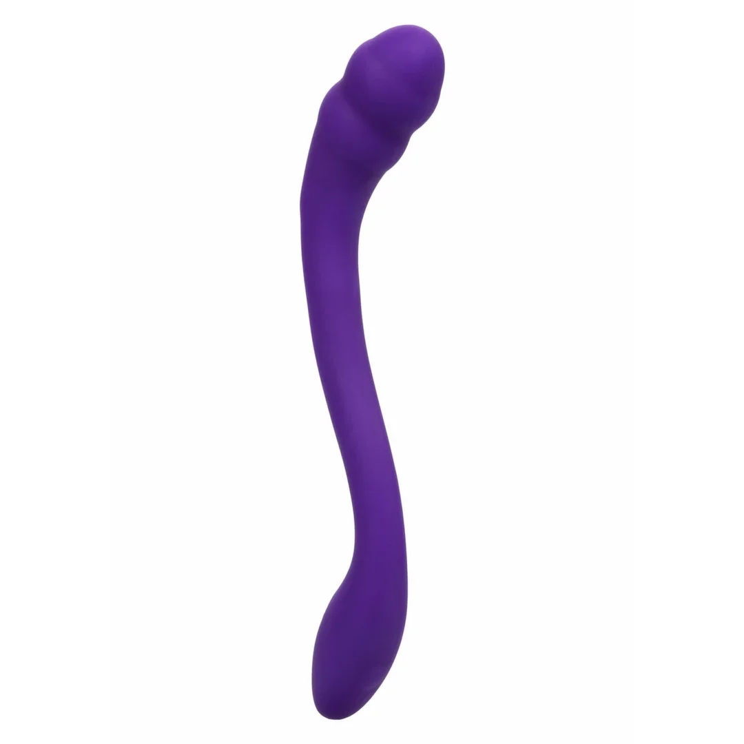 CalExotics Pretty Little Wands Charmer masażer silikonowy dwustronny fioletowy