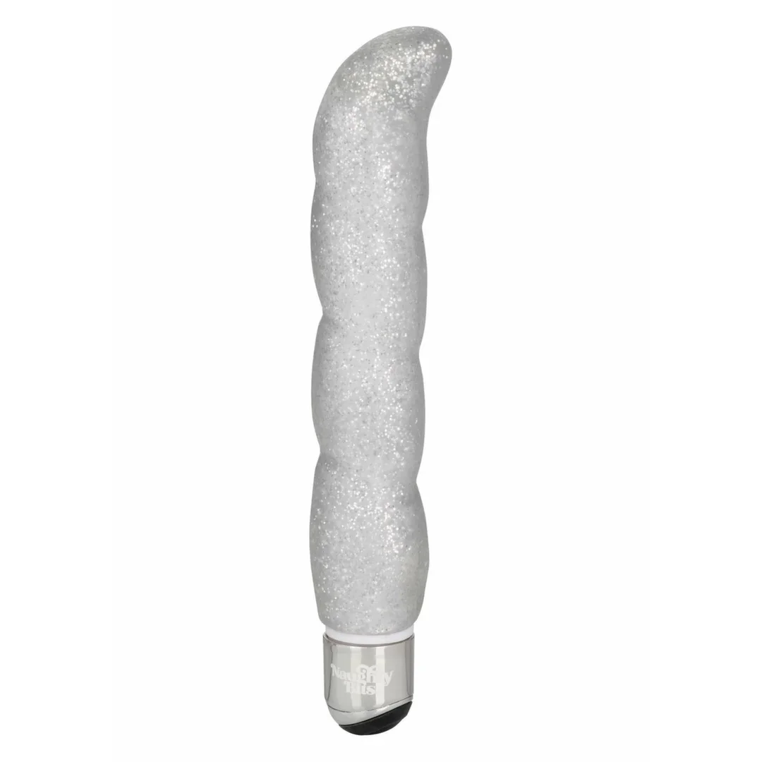 CalExotics Screwnicorn G-Spot Vibrator spiralny masażer z brokatowym wykończeniem