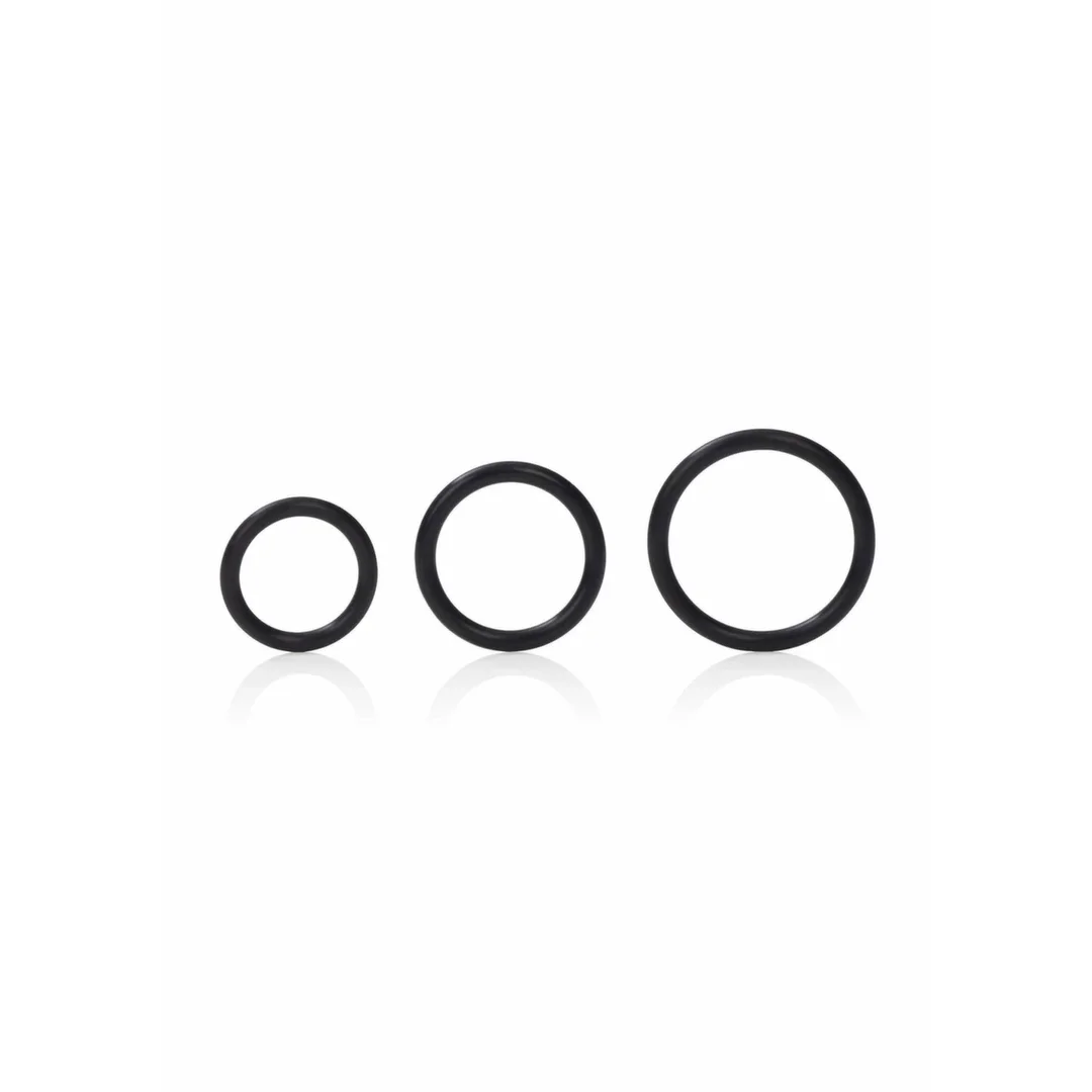 CalExotics Silicone Support Rings zestaw 3 elastycznych pierścieni silikonowych