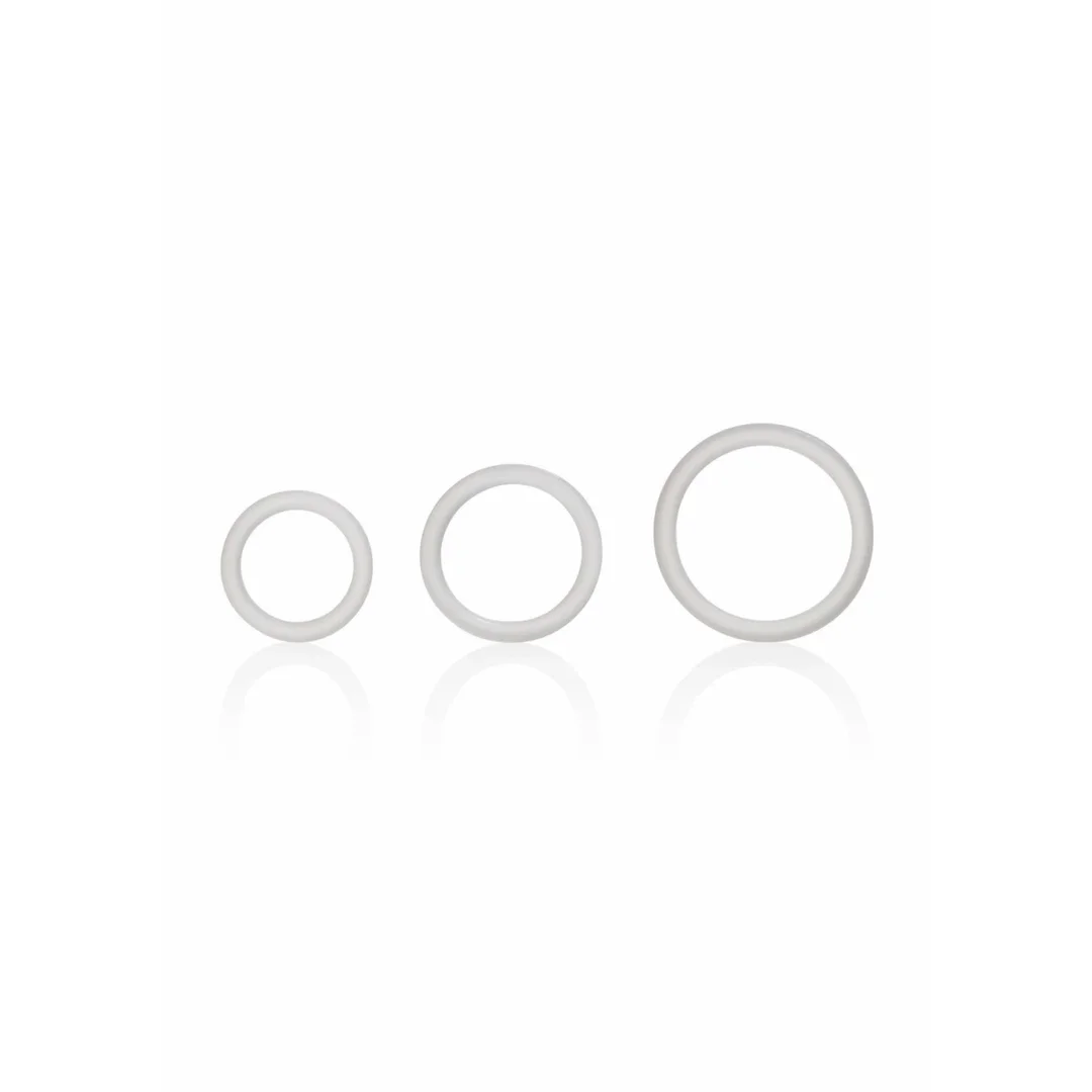 CalExotics Silicone Support Rings zestaw 3 elastycznych pierścieni silikonowych