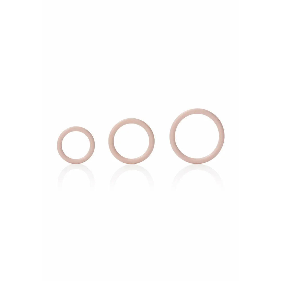 CalExotics Silicone Support Rings zestaw 3 elastycznych pierścieni silikonowych