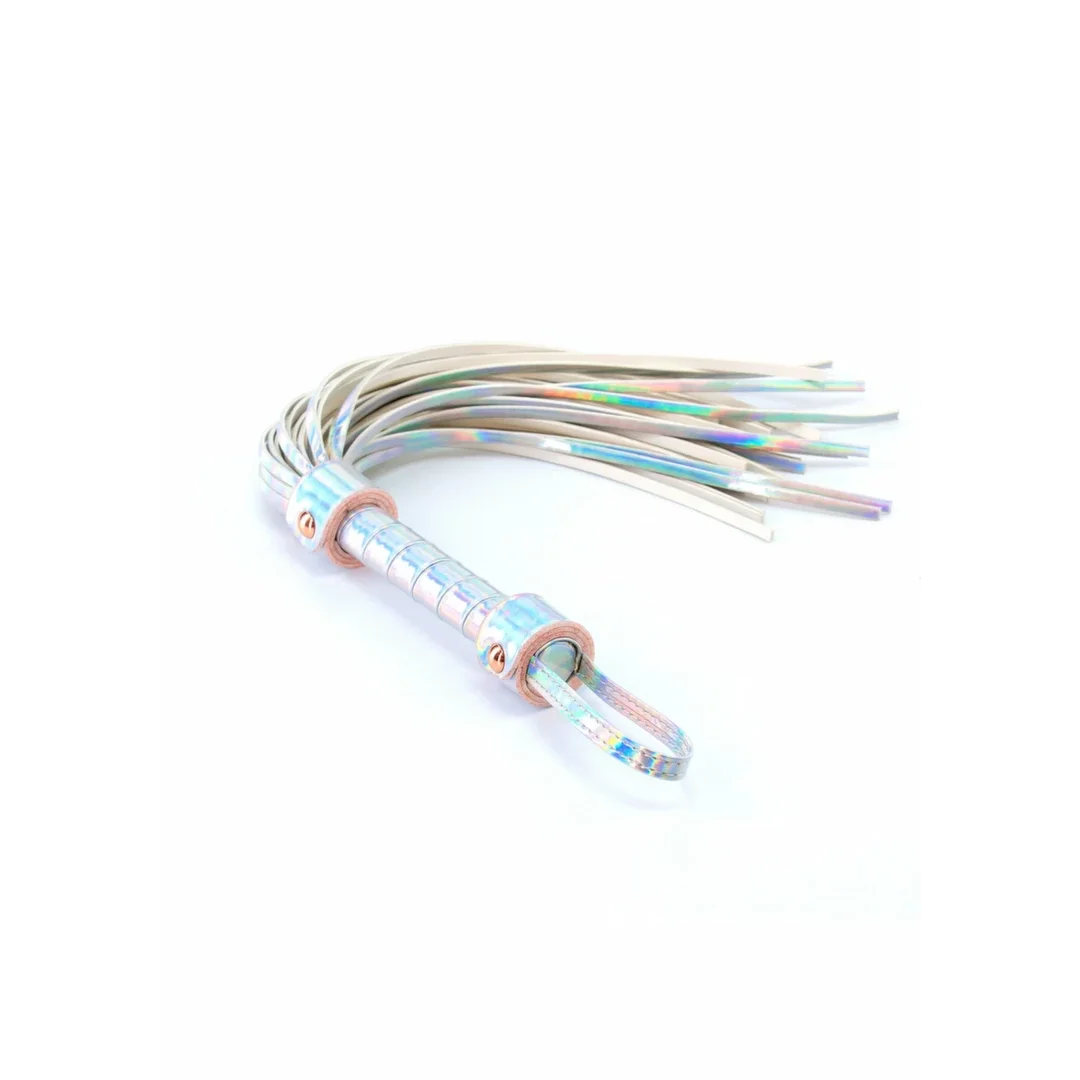 Cosmo Bondage Flogger holograficzny bat z regulacją Rose Gold